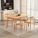 Bloomlover ダイニングマット エンボス加工 透明 200x230cm 厚さ1.5mm 特大サイズ クリア PVC 床を保護するマット 超大判 プロテク...
