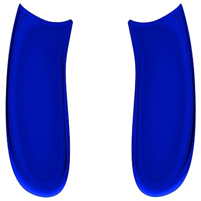 eXtremeRate Xbox Series X/Sコントローラーに対応用左右DIYグリップ、光沢のある交換用サイドレール、Xbox Core対応用交換パーツハンドアシェル-コントローラーは含まれません【クロームブルー】