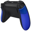 eXtremeRate Xbox Series X/Sコントローラーに対応用ゴム引きグリップ交換バックパネル、Xbox Coreコントローラーに対応用滑り止め菱形質感のサイドレール-コントローラーは含まれません【ブルー】
