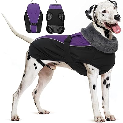 IECOii 犬服 犬 ダウンジャケット 犬用防寒コート 暖かい 袖なし タートルネック 犬 防寒ベスト 犬 服 冬 調整可能 着脱簡単 反射ストリップ 防水 ...