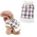 DICOCO 犬 コート 冬 防寒 暖かい 犬服 おしゃれ ペット服 犬の服 袖なし 犬 ジャケット ふわふわ 小型犬 中型犬 パーカー ドッグウェア 猫 服 牽引ロープハング可能(ブルー*1着,M)