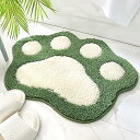 玄関マット かわいい バスマット おしゃれ 足ふきマット 45x60cm お風呂マット 吸水速乾 グラデーション シャギー ふわふわ 丸洗い 高耐久, 肉球型 ...