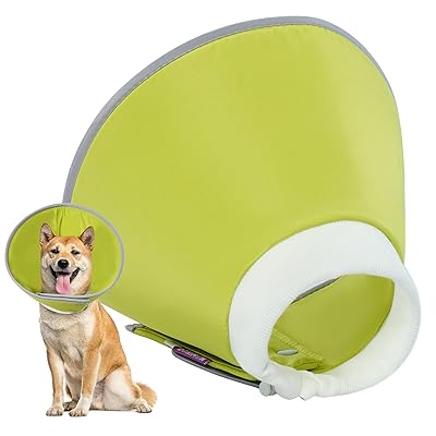 IECOii エリザベスカラー 犬 猫 ソフト 軽量 調整可能 防水 舐め防止 引っ掻き防止 去勢・避妊手術 皮..