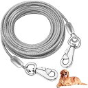 MiderHao 係留 ケーブル犬 鎖2m/3m/4.5m 庭用犬ランナー 犬ケーブル60KG外用ドッグチェーン(4)