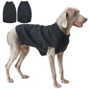 IECOii 犬 セーター 暖かい 犬服 秋冬 伸縮性 柔らかい ニット 防寒着 部屋着 誕生日 聖夜 新年 トイプードルチワワ フレブル 保温服 ペットウェア 中型犬 グレー 2XL