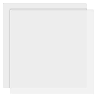 BENECREAT 2枚 シリコンシート シリコンマット 正方形 ホワイトスモーク 200x200mm 厚さ3mm 耐熱プレースマット キズ防止 滑り止め