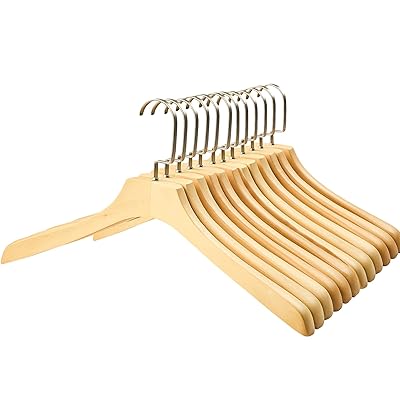 夢の家木製ハンガーセット スーツ 木製ハンガー 高級 コート用ハンガー 木製 型崩れ防止