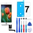 Brinonac iPhone 7 LCD 液晶パネル 画面交換キット - 4.7インチ、3Dタッチ対応 - 修理工具と保護フィルム付き(ホワイト)(2)