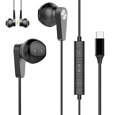【2025最新設計】 Eikokiwaタイプ C イヤホン 有線 HiFi クリア通話 iphone15/16対応 2025新型 イヤホンマイク 快適な装着感 type-c 人間工学 usb c 絡み防止 遅延なしタイプシー 重低音 リモコン付き カ