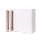 S0 8枚 セット キャンバス 正方形 張りキャンバス キャンバス画材 canvas 油絵・アクリル絵に適用 (180mm*180mm*8枚)