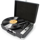 送料無料 レトロレコードプレーヤー P01、Bluetooth、内蔵スピーカー 2 個、3 つの速度 33/45/78、RCA 出力および Aux 入力、USB...