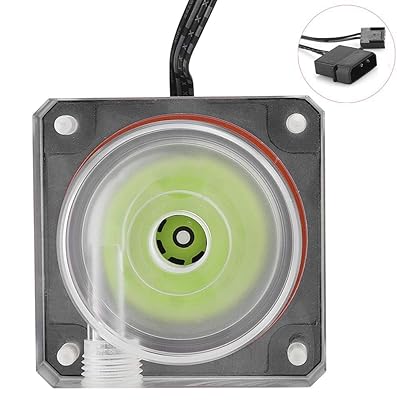 fosa 水冷ポンプ、500L/H 3000RPM超薄型PC水冷一体型ミュート水ポンプ、PWM速度制御付きCPU冷却システム用3メートルヘッド