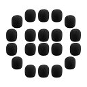 LIOOBO 40PCS マイクスポンジ ピンマイク スポンジ マイク ヘッドセット 風防 水洗いできる 内径5mm/8mm/13mm 40個セット (内径8mm)