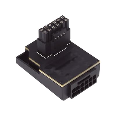 NFHK 12VHPWR ATX3.0 PCI-E 5.0 電源モジュラーオス - メスアダプター延長下向き角度 90 度 3080 3090TI PSU 16Pin 12 + 4P グラフィックスカード用