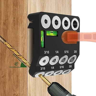 ドリルガイド ドリルスタンド 30°/45°/90°角度 穴あけ 木工工具 掘削 ダボ穴ガイド 位置決め 垂直穴あ..