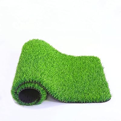 [RsBarter] 人工芝 1m×2m ロールタイプ 芝丈20mm 防草シート一体型 人工芝生 マット 屋外/室内/ベラン..