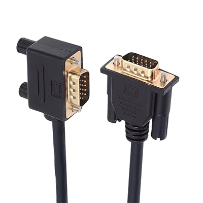 NFHK 90度 直角 VGA RGB オス - ストレートオス 延長ケーブル 3同軸+6C モニタープロジェクターコンピューター用, NF-DB-007-RI-1.0M