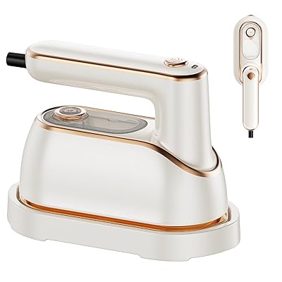 アイロン スチームアイロン 衣類スチーマー ハンガーにかけたまま ハンディ 小型 折り畳み式 iron あいろん パワフル連続スチーム シワ伸ばし 軽量 連続スチーム 除菌 脱臭 コンパクト ミニ ポータブル ハンディアイロン 150ml スタンド付