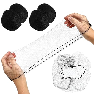 KESYOO ヘアネット シニヨンネット 髪束ねネット お団子ネット 100個 目に見えない おだんご ネット お..