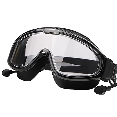 [OYUEGE] 水中メガネ ゴーグル ゴーグル 水泳 大人 曇り止め 柔らかい 漏れなし 水泳ゴーグル スイムゴーグル 広い視野 耳栓付き 夏休み 海水浴 競泳