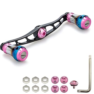 HEIGHTEN V2.0 90mm/105mm/115mm ベイト リール ハンドル シマノ(shimano) ダイワ(daiwa) アブガルシア(abu) 通用 ベイトリール 用 航空アルミ製 Aurora Series (V1.0-115mm