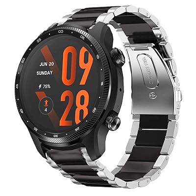 Annie Store㤨Lamshaw Х б TicWatch Pro 3 Ultra, ƥ쥹 ᥿ ٥ 򴹥Х б TicWatch Pro 3 Ultra GPS 2021 ޡȥå (Silver-BlackפβǤʤ2,180ߤˤʤޤ