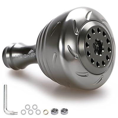 HEIGHTEN 30mm リール ハンドル ノブ 4色 シマノ ダイワ 通用 (Shimano) Type A (Daiwa) Type S 用 Drum Series (ガンメタル) (195)