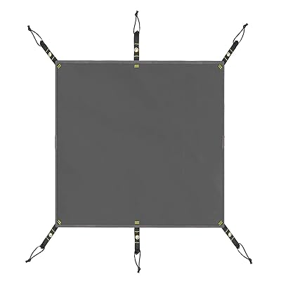 Farfly テントシート 防水加工 耐水圧3000mm グランドシート 厚手 アウトドア キャンプ 登山 ハトメつき 取付簡単 収納袋付き (190*190cm)