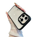 iPhone 16 Pro ケース クリア 透明 アイフォン iPhone16 Pro ケース カバー 2色 配色 薄型 可愛い レディース 背面ケース ハード...