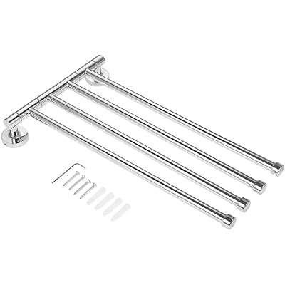 Bowarepro タオルハンガー タオル掛け スイングアーム ステンレス 洗面所 キッチン トイレ タオルバー ..