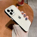 iPhone14 Pro Max ケース ストラップホール付き クリア 透明 iPhone 14 Pro Max カバー 2色 配色 薄型 可愛い レディース ...