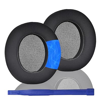 Adhiper 冷却ジェル交換用イヤーパッド Anker Soundcore Life Q30 / Q35ヘッドフォン用 快適でさわやかなイヤークッション Q30アイスシルクヘッドホンイヤーパッド/ヘッドホンパッド交換用 (ブラック)