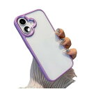 iPhone 16 Plus ケース クリア 透明 アイフォン iPhone16 Plus ケース カバー 2色 配色 薄型 可愛い レディース 背面ケース ハ...