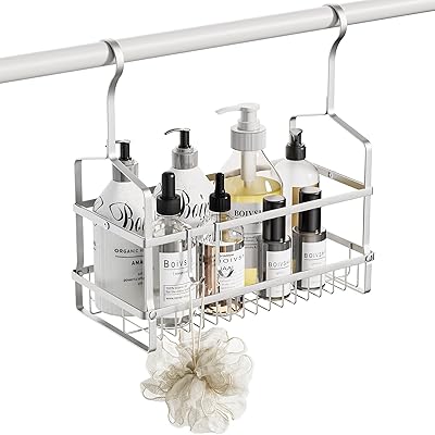 BOIVSHI バスルームバスケット 吊り下げデザイン ステンレス製 浴室ラック お風呂おもちゃ収納 シャン..