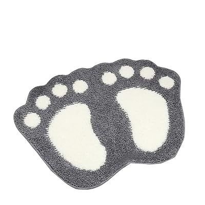 バスマット 足ふきマット 玄関マット かわいい 動物柄 玄関マット 足拭きマット 速乾 吸水 抗菌 ふわふわ 丸洗い 風呂 浴室 台所 キッチン 屋内 室内 風呂 40*60cm (グレー, 40×60cm)