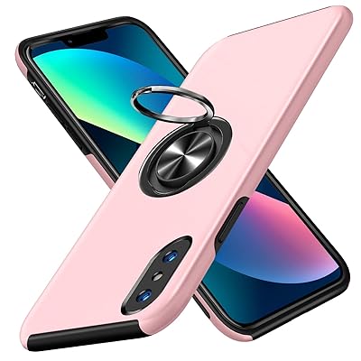 iPhone Xs ケース iPhone X ケース リング付き TPU 耐衝撃 スマホケース 車載対応ホルダー対応 スタンド機能 軽量 薄型 アイフォンXs ケース カメラ保護 衝撃吸収 指紋防止 黄変防止 ストラップホール 一体型 四隅滑り止め