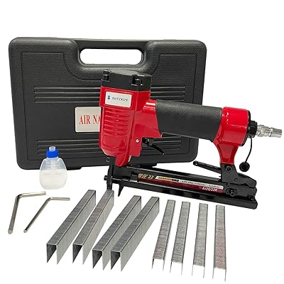 Sutekus ステープル エアータッカー 10J規格 足長10～22mm 常圧 ステープル800本付属 アルミボディ耐久型 SJ10/22R