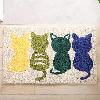 玄関マットSYitong バスマット浴槽マット 屋内 室内 用 滑り止め 付き泥落とし ふわふわ 洗える 吸水 ..