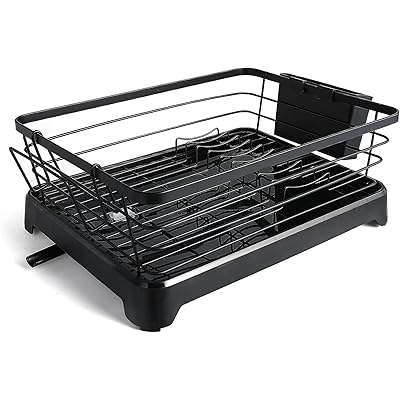 Sikobin 水切りラック 食器 水切り 食器棚 ステンレス シンクサイド 収納 水が自動で流れる トレー付 ..