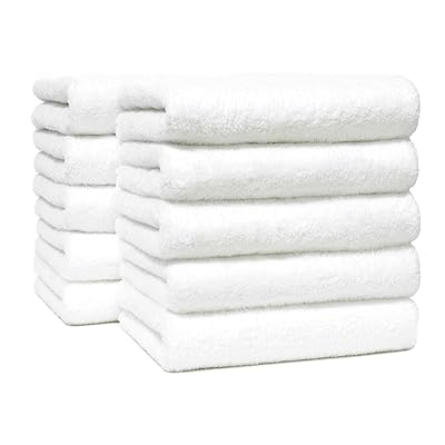 フェイスタオル 10枚セット 吸水速乾 無地 ふわふわ なめらか 速乾 耐久性 毛羽落ち少ない 引っ掛けや..