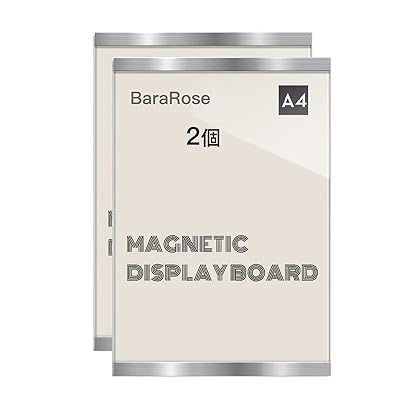 BaraRose 賞状 額縁 A4 賞状用 色紙 額縁 壁掛け 額縁 賞状額縁 A4 磁気アクリルフレームディスプレイ..