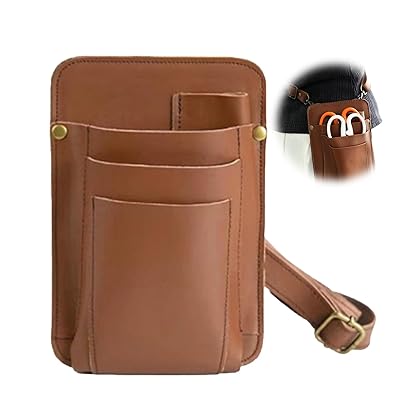 EsiFare 剪定バサミケース ガーデニング 腰袋 PUレザー 剪定用具ケース 収納ポーチ ガーデニングポーチ..