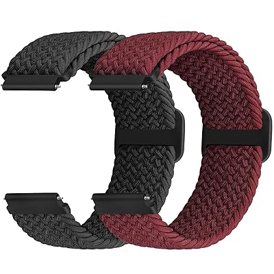 [Acortjl] 編組ソロループ弾性ストラップ 18mm 19mm 20mm 22mm 24mmクイックリリース時計バンドナイロ..