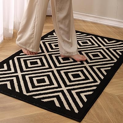 Sea Team 玄関マット ラグ ドアマット 滑り止め カーペット 泥落 屋内 屋外 フロアマット 床マット エ..