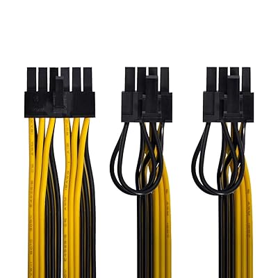 Xiwai 12ピン - ATX デュアル8ピン & 6ピンスプリッター GPU グラフィックスカード モジュラー電源ケーブル 3080 3090 AX850 AX750 AX650用