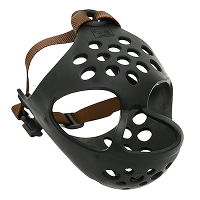 Yurika 犬用口輪 犬用マズル 犬 口のカバー 噛み防止 家具破壊防止 小 中 大型犬 犬用訓練 しつけ用口輪 調節可能 外出便利グッズ ブラック-M