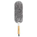 MR.SIGA リントフリーホコリ取り 竹製ハンドル ヘッド交換可能 洗える家庭清掃用マイクロファイバーダスター