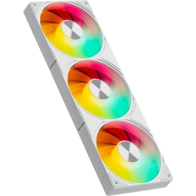 Novonest PCケースファン 120mm ファン 連結型ケースファン 高性能 デイジーチェーン 5V 3PIN ARGB 冷却ファン 4PIN PWM pcファン 一体型 静音ファン 冷却 3個 セット ホワイト「U3TC3」 Novonest PCケースファン 120mm ファン 連結型ケースファン 高性能 デイジーチェーン 5V 3PIN ARGB 冷却ファン 4PIN PWM pcファン 一体型 静音ファン 冷却 3個 セット ホワイト「U3TC3」