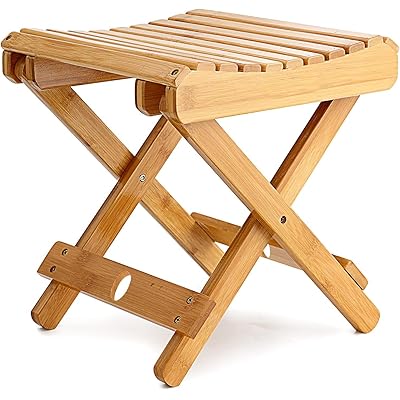 MASTLU 折りたたみチェア 風呂椅子 竹製 風呂 いす 折りたたみ椅子 風呂 いす サウナ 椅子 持ち運びや..
