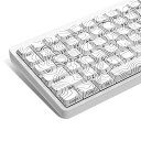 キーキャップ 薄型 Womier ロープロファイル PBT キーキャップ カスタムキーボードキーキャップ 132キー 60% 65% 75% 80% 100% Cherry Gateron MXスイッチ用 メカニカルキーボード (ホワイト)